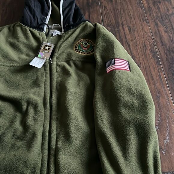 Bradford Exchange US Army Fleece Jacket Coat with Hood size  Large NWT - Picture 6 of 11